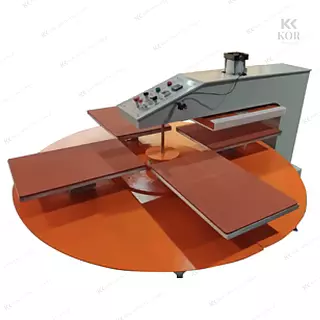 Sublimadora En Carrusel De 4 Puestos Neumática | Kingpress